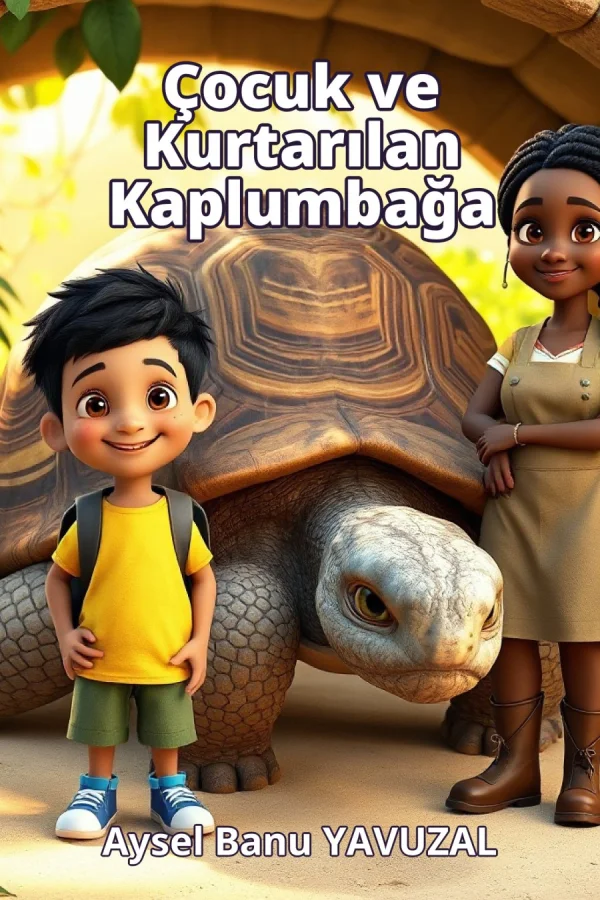 Çocuk ve Kurtarılan Kaplumbağa